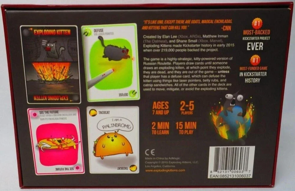 Exploding Kittens Card Game - Picture 2 of 2